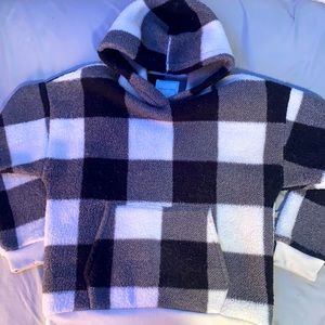 american eagle checkered sweatshirt size medium